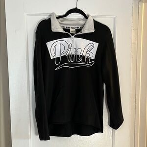 PINK Victoria's Secret Black and White Women's Sweater